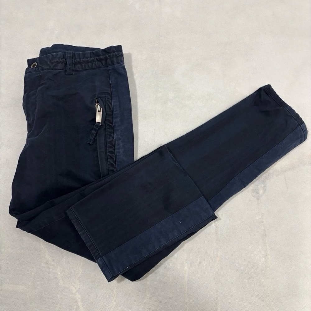 ARI Made in Italy Women’s Pants Size 29 Navy Blue Cotton Stretch Zip Pockets